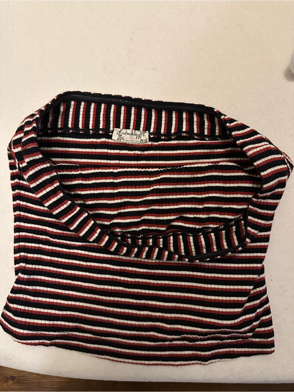 Free people tube top Black, White & Red